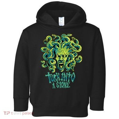 Medusa Monster Turn Into Stone Toddler Hoodie