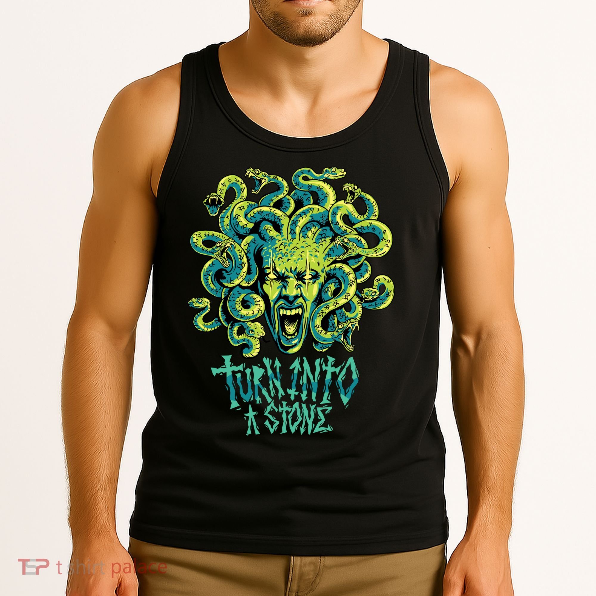 Medusa Monster Turn Into Stone Tank Top