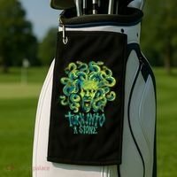 Medusa Monster Turn Into Stone Golf Towel thumb 2