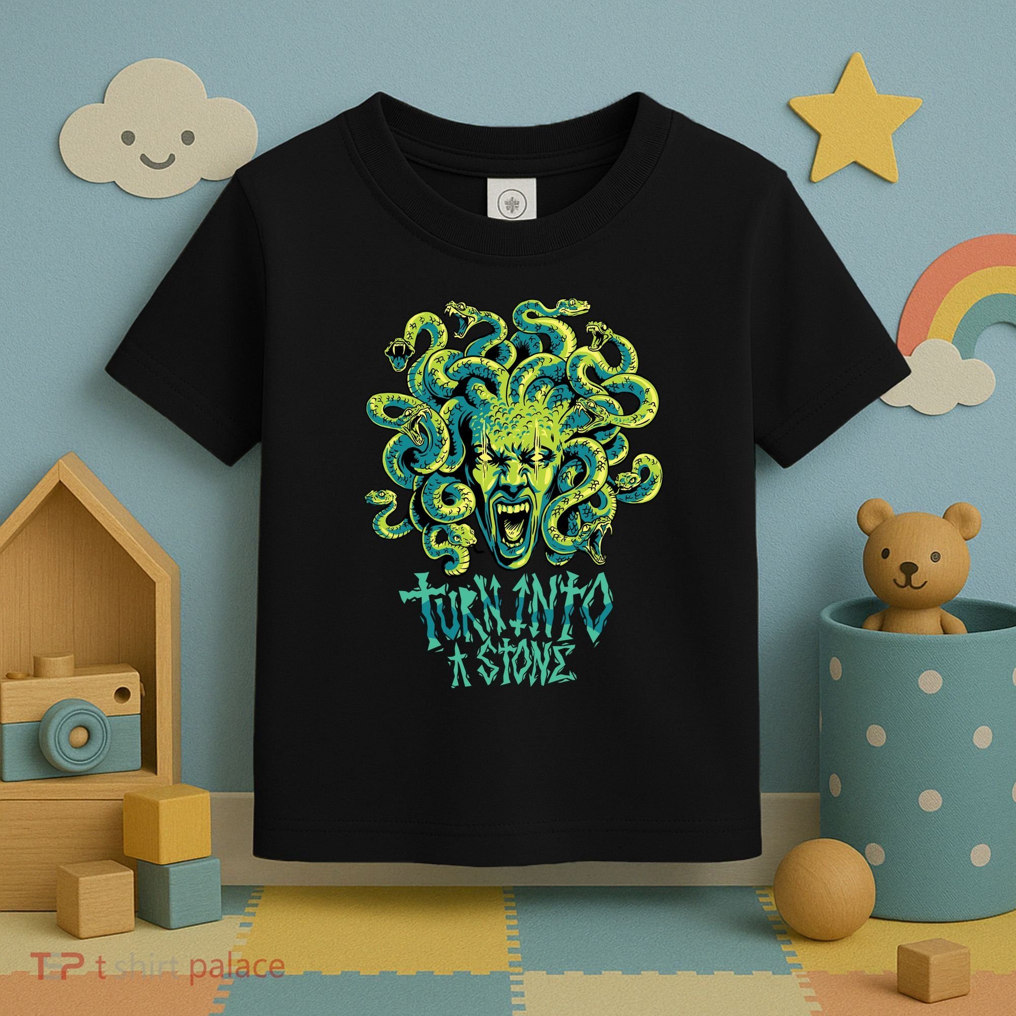 Medusa Monster Turn Into Stone Toddler T-Shirt
