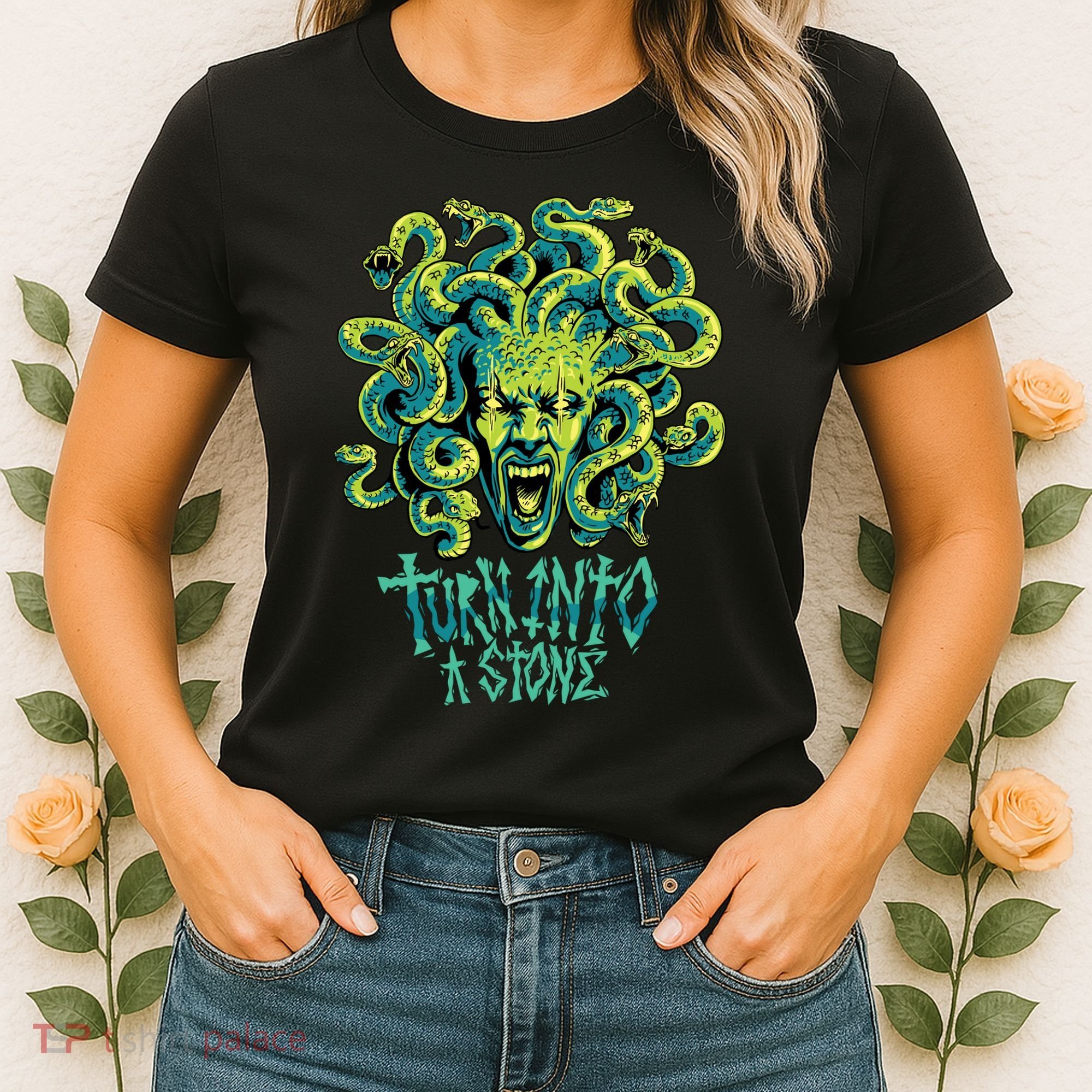 Medusa Monster Turn Into Stone Women's T-Shirt