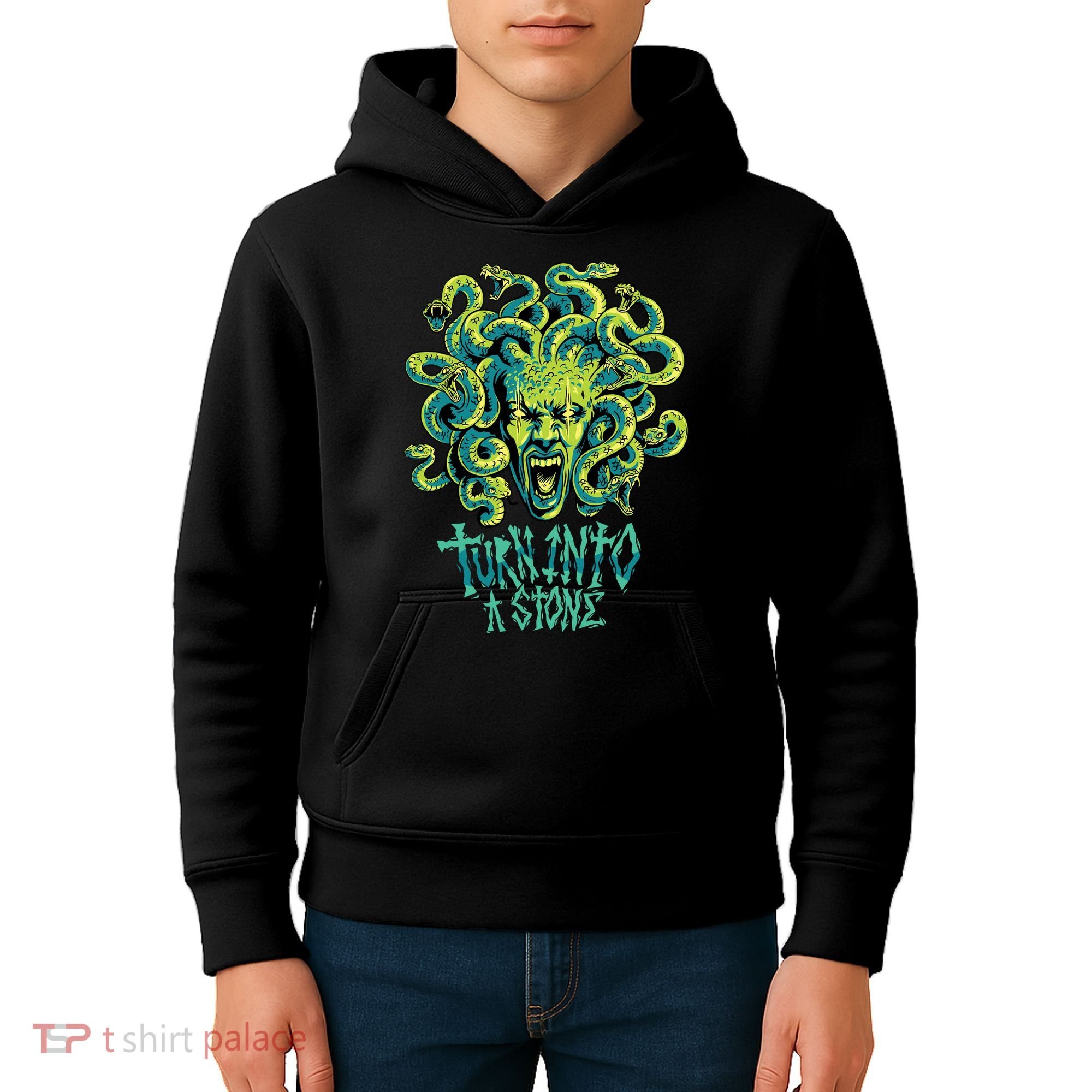 Medusa Monster Turn Into Stone Kids Hoodie