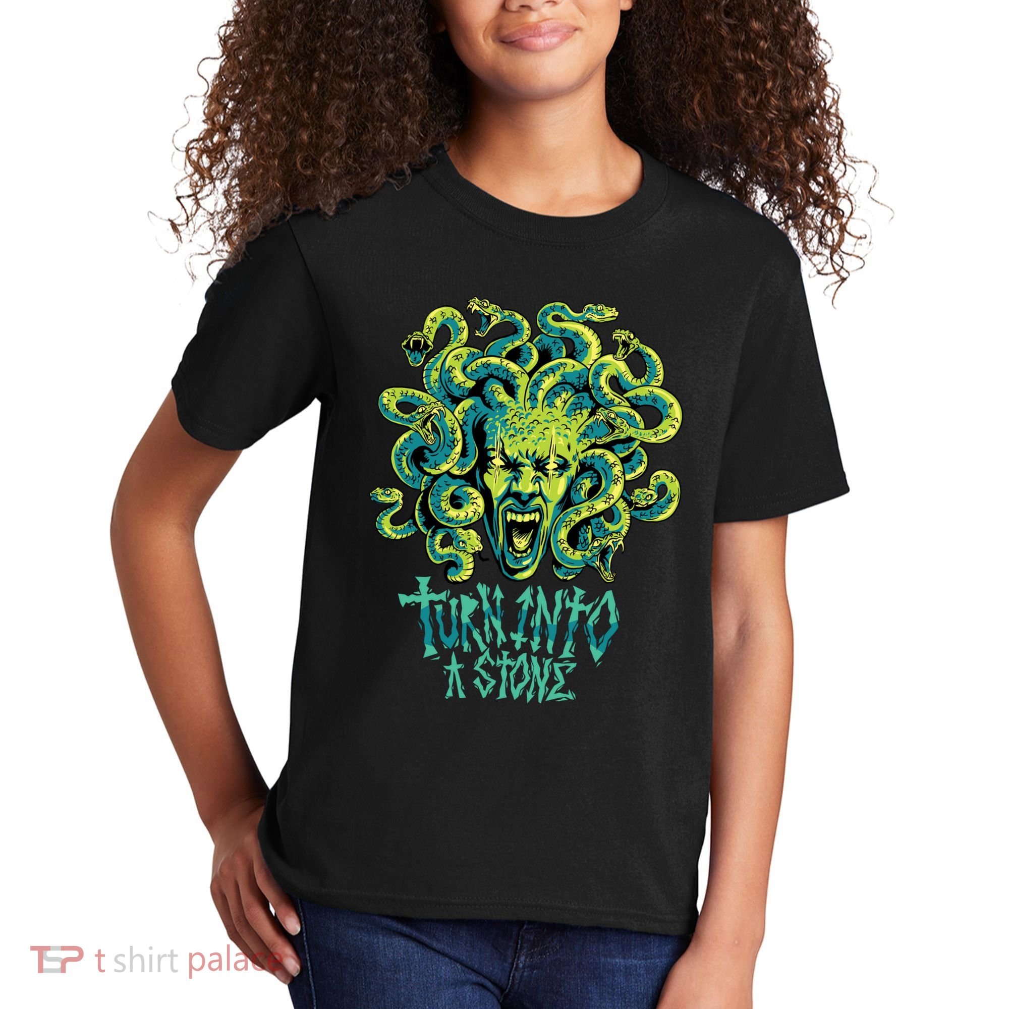Medusa Monster Turn Into Stone Kids T-Shirt