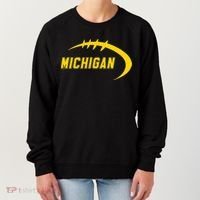 Michigan MI Throwback College Font Classic Women's Sweatshirt thumb 0