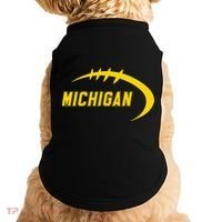 Michigan MI Throwback College Font Classic Doggie Tank thumb 0