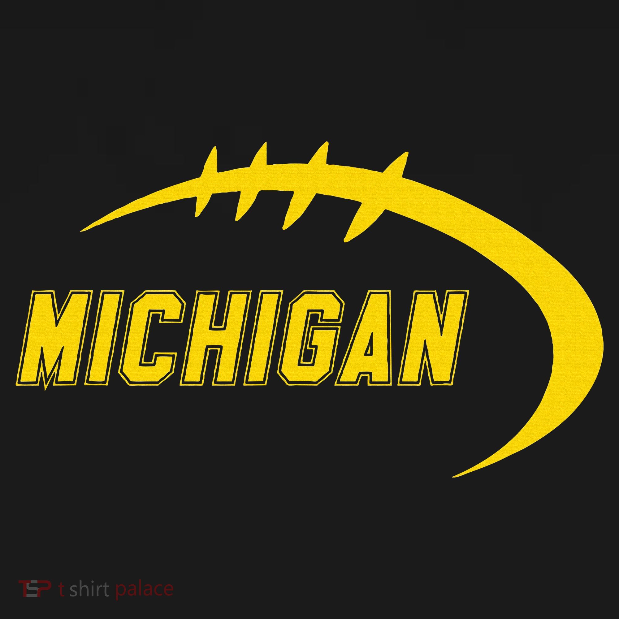 Michigan MI Throwback College Font Classic Hoodie