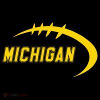 Michigan MI Throwback College Font Classic Long Sleeve Shirt thumb 2