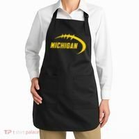 Michigan MI Throwback College Font Classic Apron thumb 2