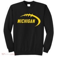 Michigan MI Throwback College Font Classic Sweatshirt thumb 0