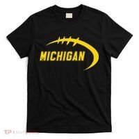 Michigan MI Throwback College Font Classic T-Shirt thumb 0
