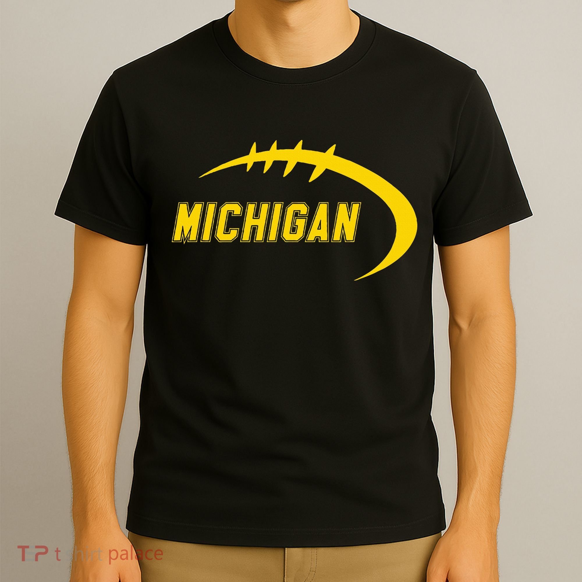 Michigan MI Throwback College Font Classic T-Shirt