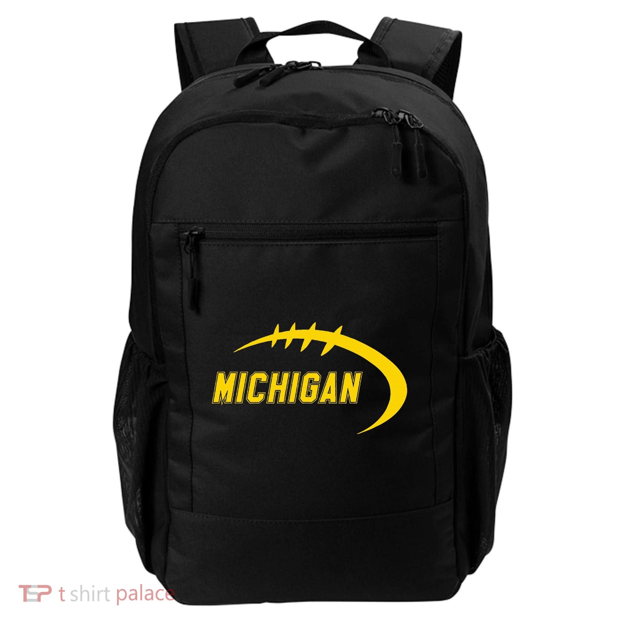 Michigan MI Throwback College Font Classic Backpack