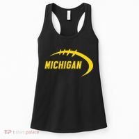 Michigan MI Throwback College Font Classic Women's Tank Top thumb 0