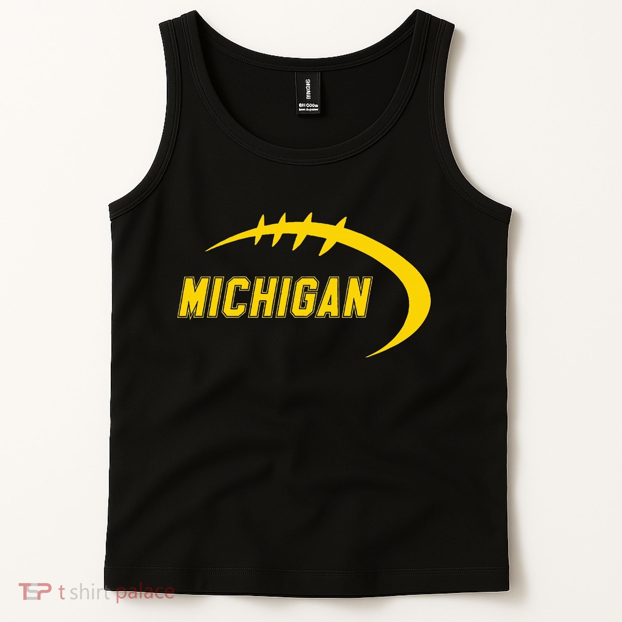Michigan MI Throwback College Font Classic Tank Top