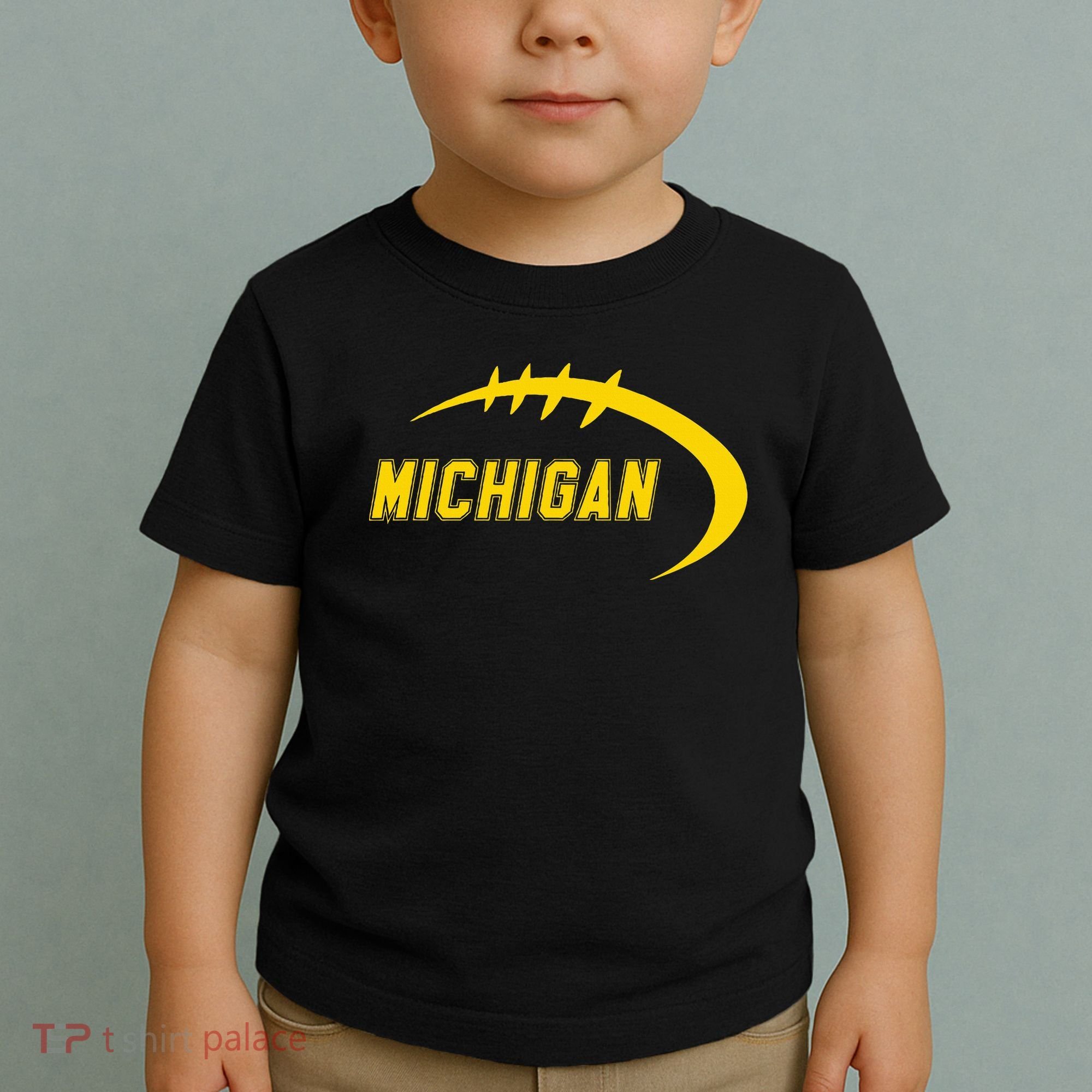 Michigan MI Throwback College Font Classic Toddler T-Shirt