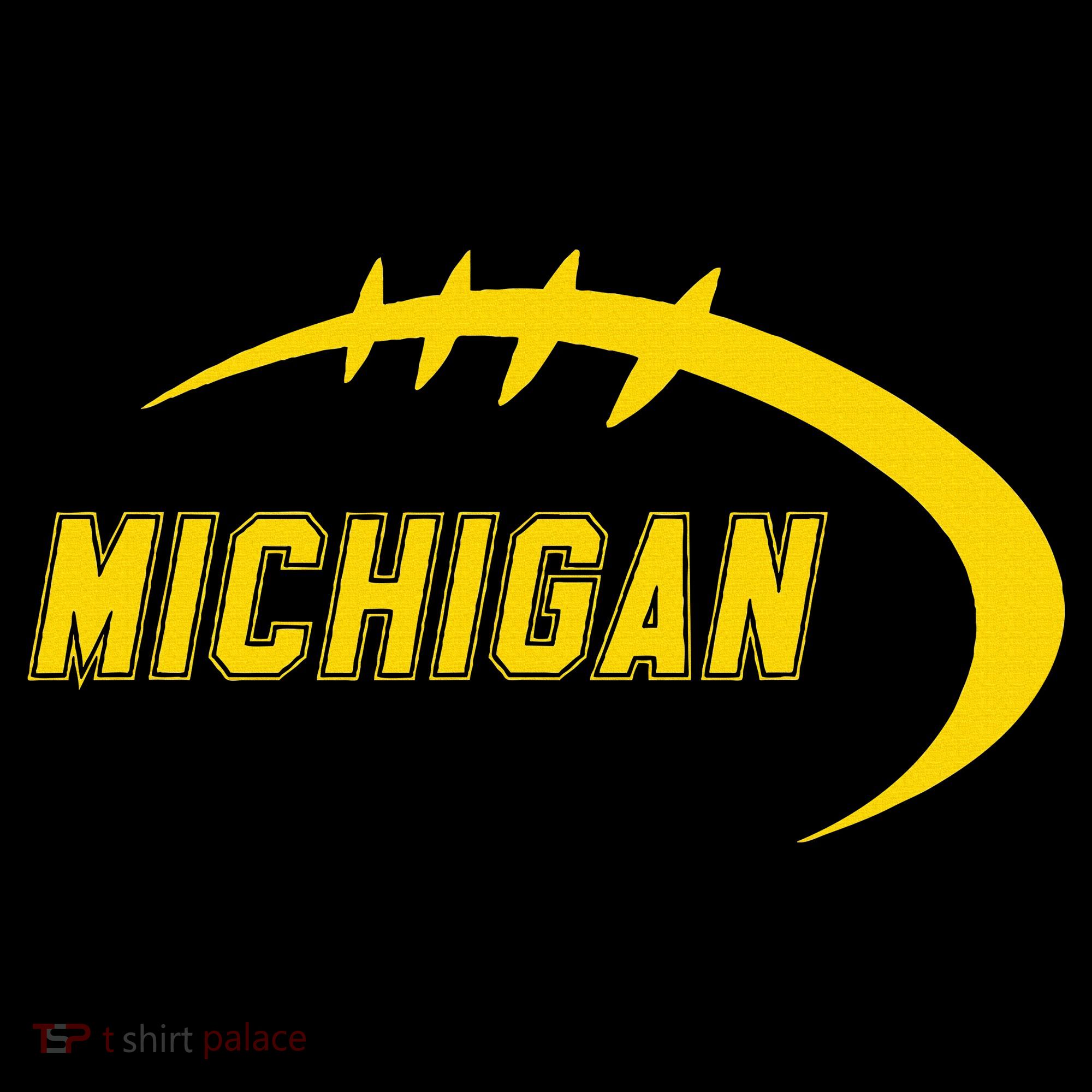 Michigan MI Throwback College Font Classic Visor