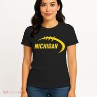 Michigan MI Throwback College Font Classic Women's T-Shirt thumb 4