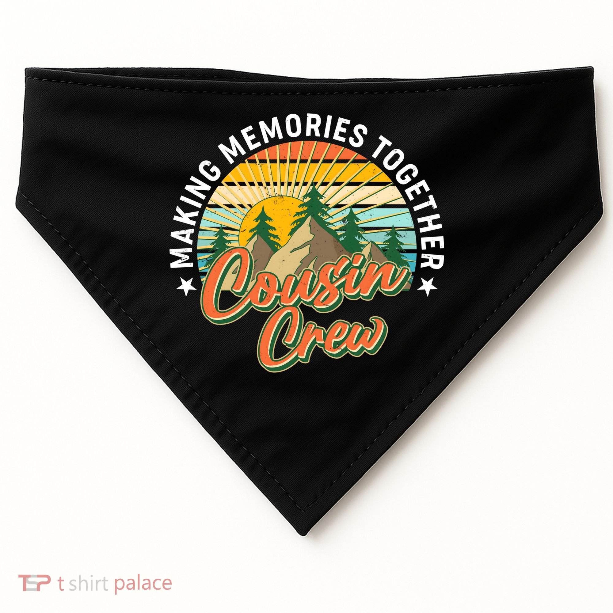 Making Memories Together Cousin Crew USA-Made Doggie Bandana