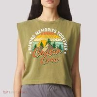 Making Memories Together Cousin Crew Garment-Dyed Women's Muscle Tee thumb 2