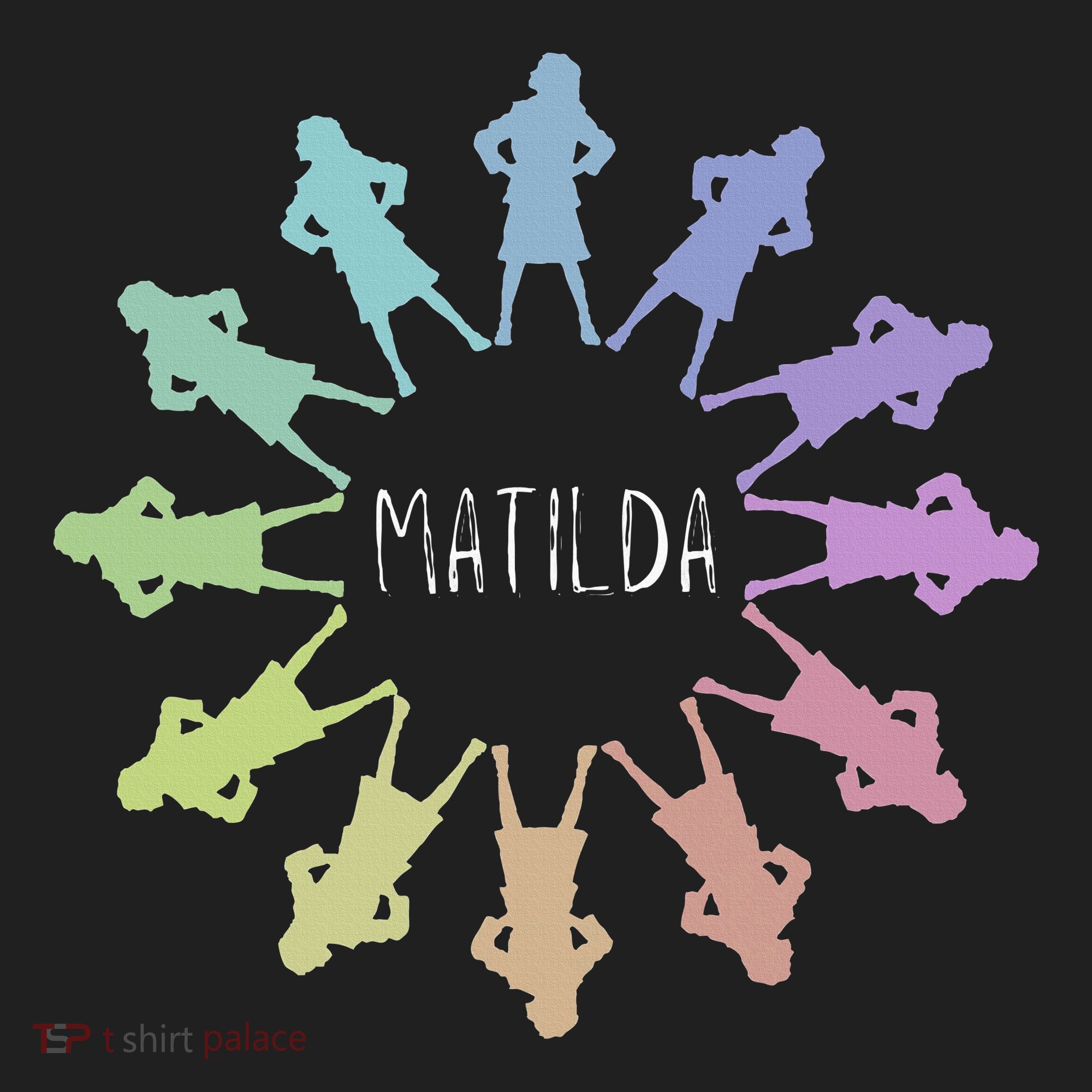 Matilda Musical Theatre Gradient Colour Circle Women's Sweatshirt