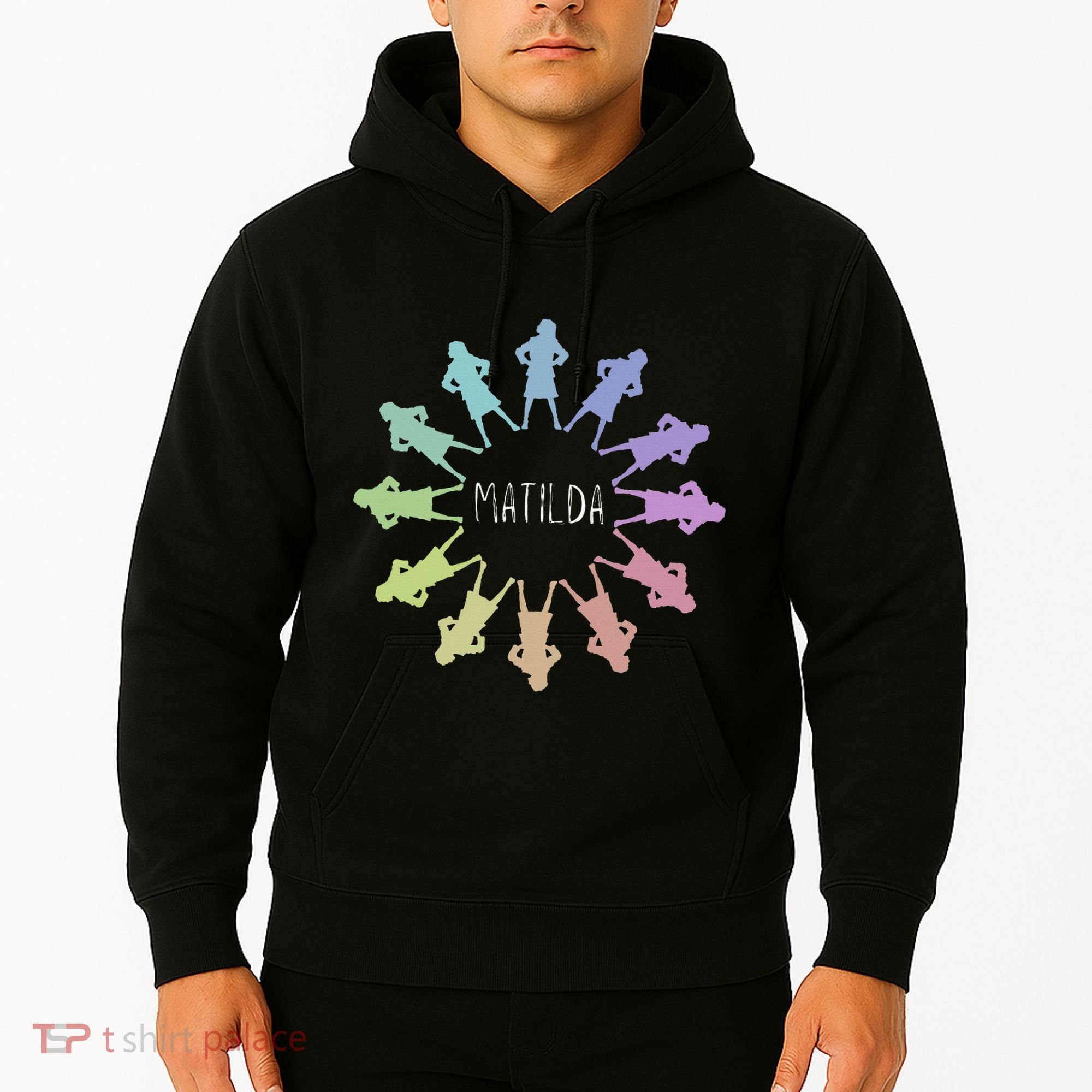 Matilda Musical Theatre Gradient Colour Circle Hoodie