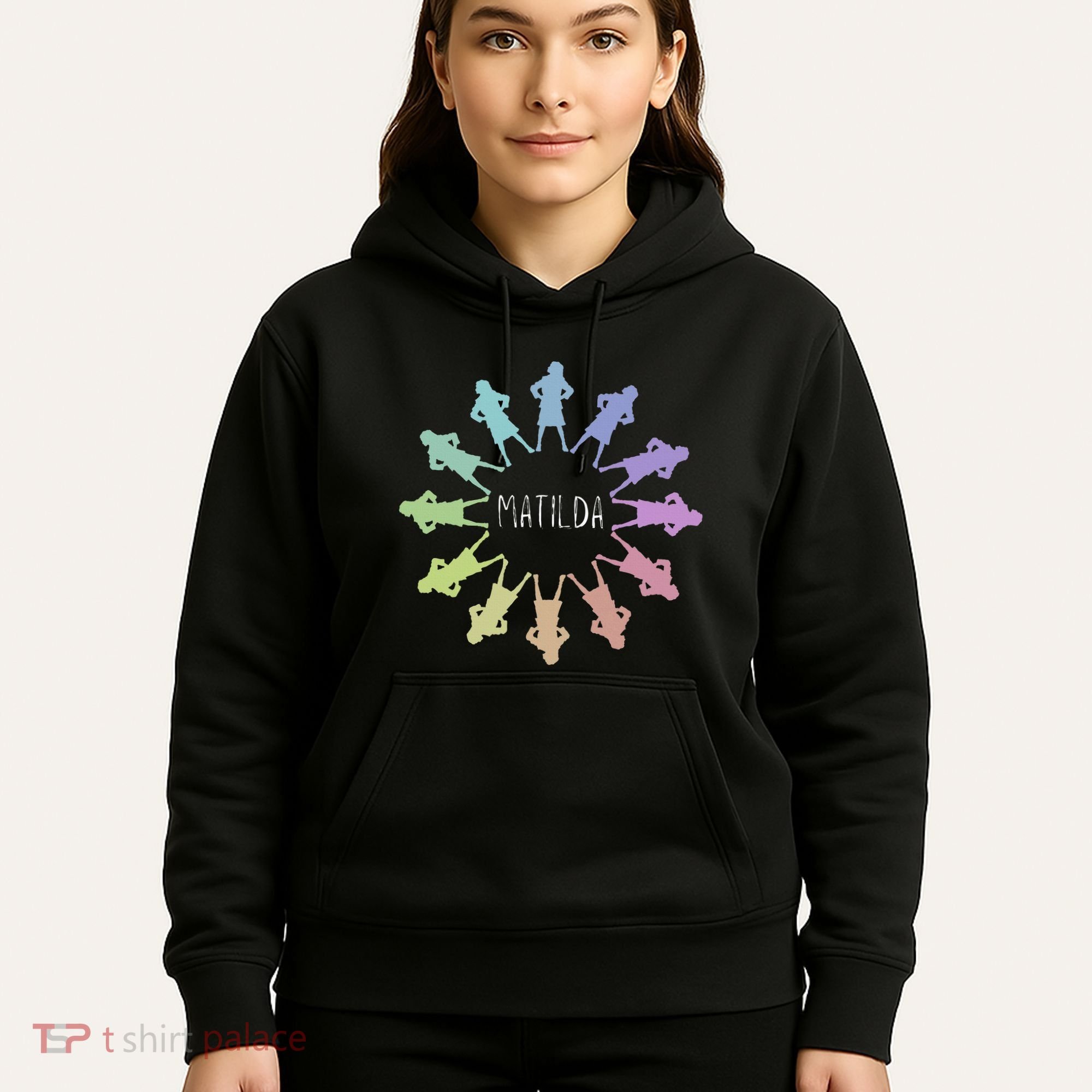 Matilda Musical Theatre Gradient Colour Circle Hoodie
