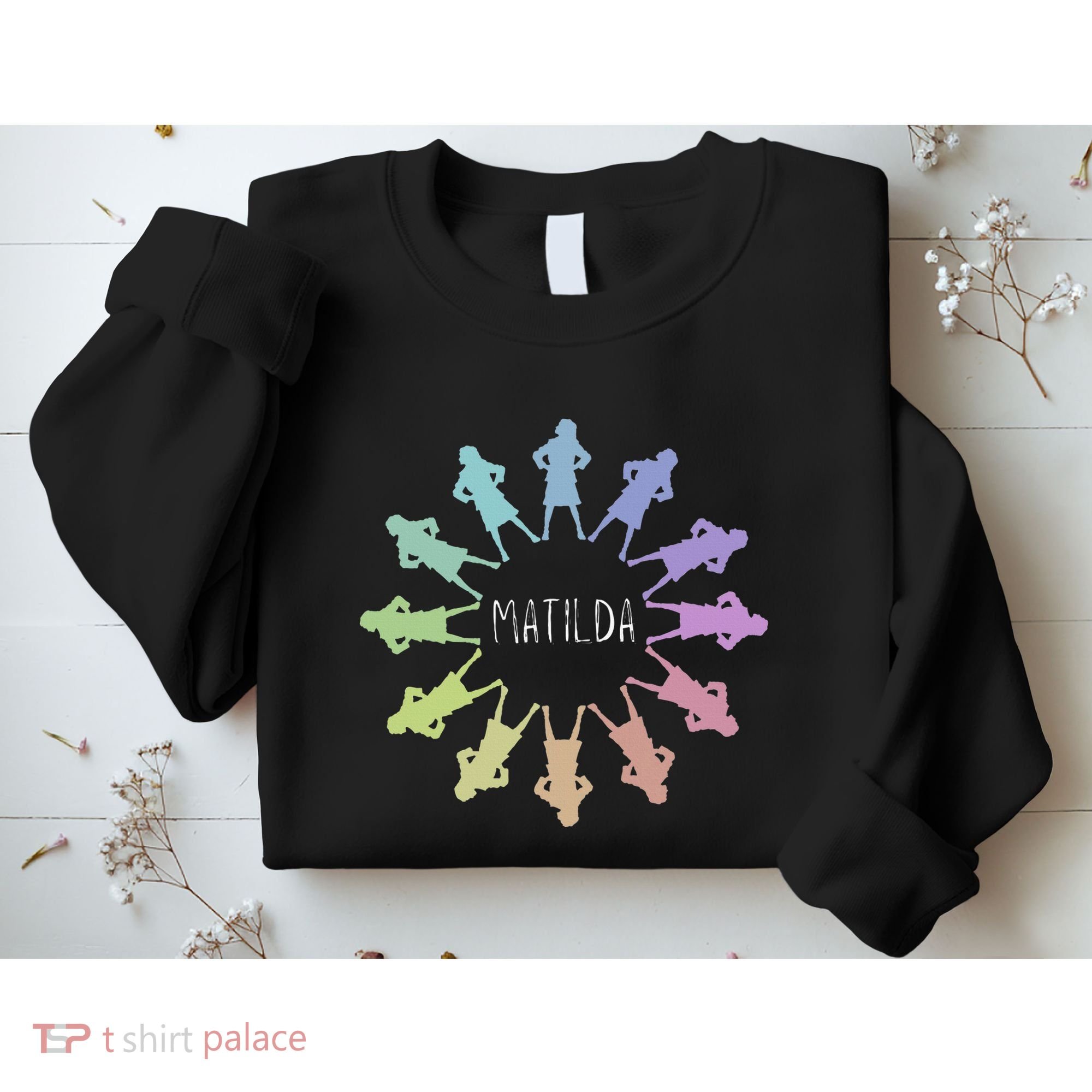 Matilda Musical Theatre Gradient Colour Circle Sweatshirt