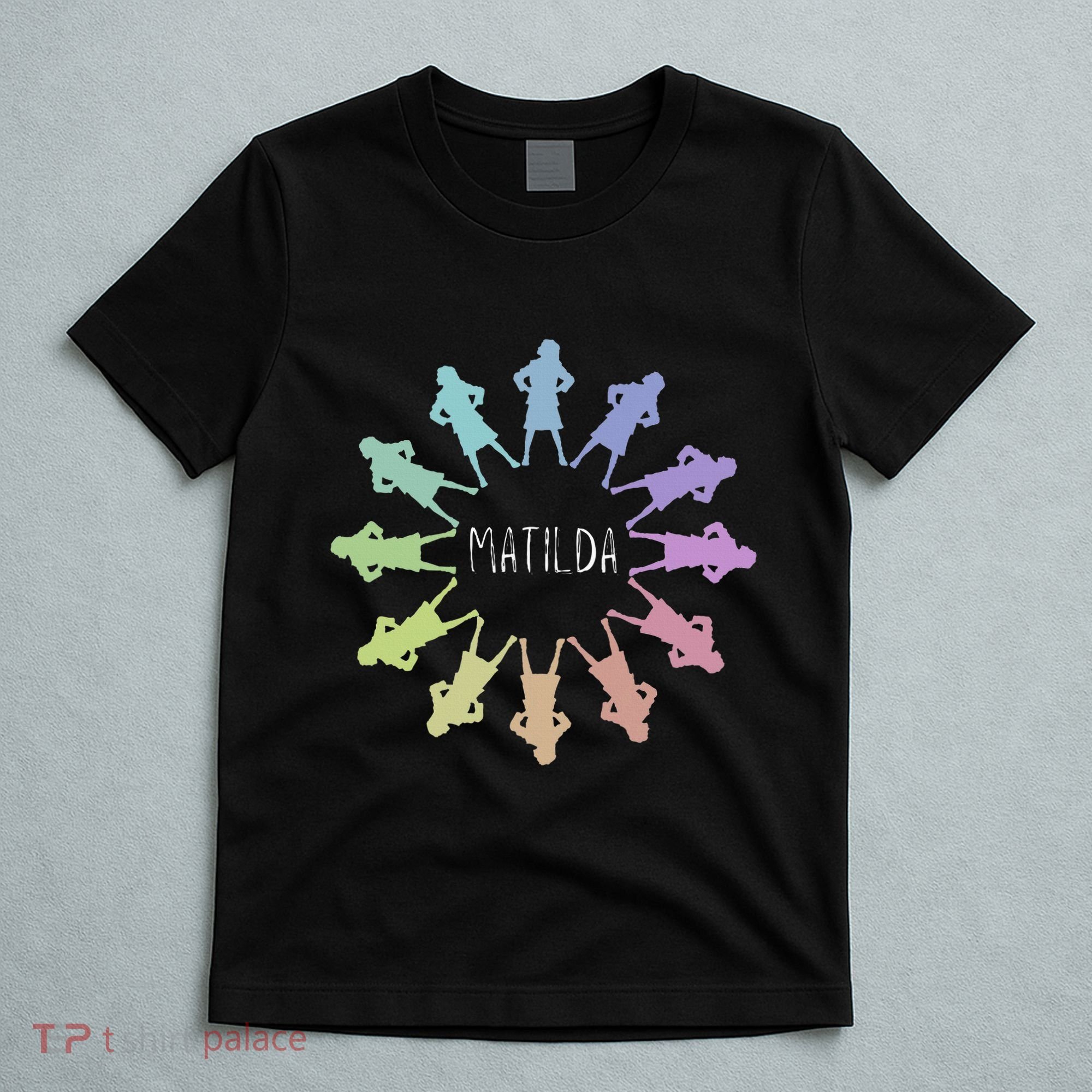 Matilda Musical Theatre Gradient Colour Circle T-Shirt