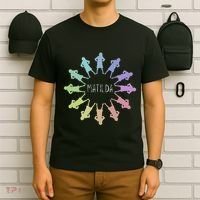 Matilda Musical Theatre Gradient Colour Circle T-Shirt thumb 6