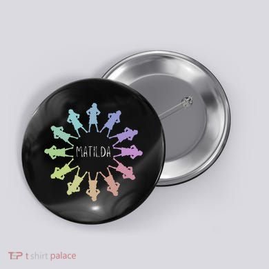 Matilda Musical Theatre Gradient Colour Circle Button