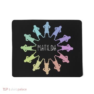 Matilda Musical Theatre Gradient Colour Circle Mousepad
