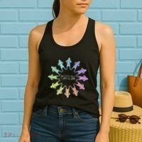Matilda Musical Theatre Gradient Colour Circle Women's Tank Top thumb 2