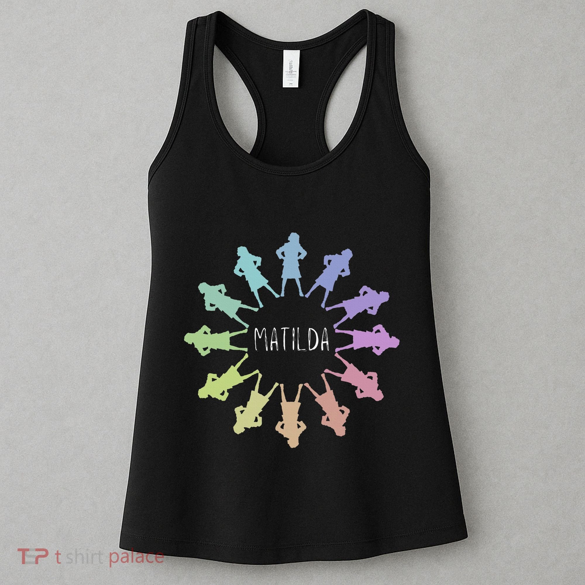 Matilda Musical Theatre Gradient Colour Circle Women's Tank Top