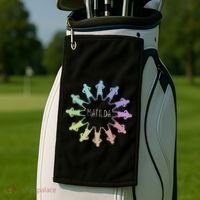 Matilda Musical Theatre Gradient Colour Circle Golf Towel thumb 2