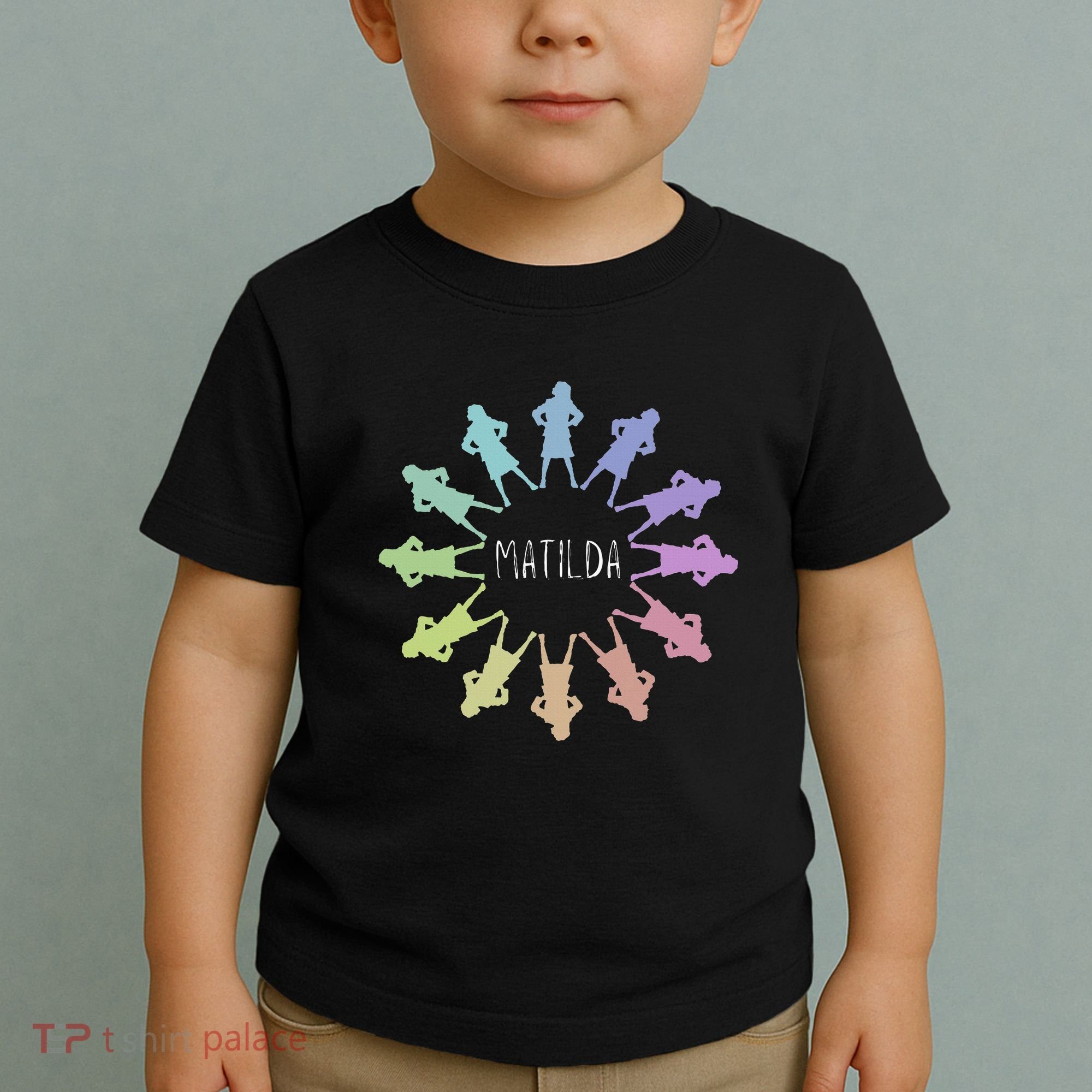 Matilda Musical Theatre Gradient Colour Circle Toddler T-Shirt