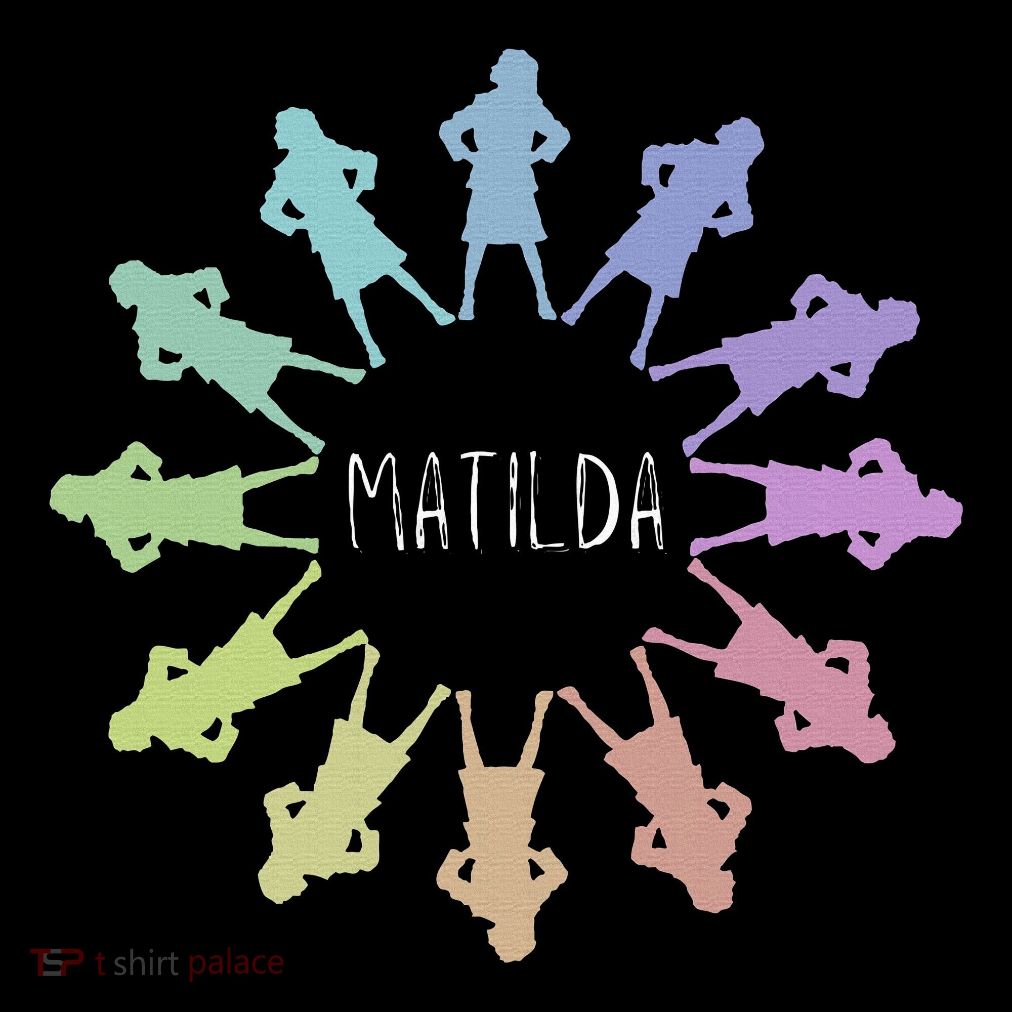 Matilda Musical Theatre Gradient Colour Circle Toddler T-Shirt