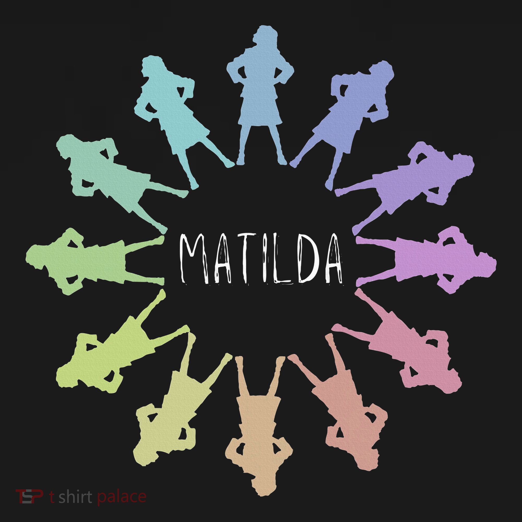 Matilda Musical Theatre Gradient Colour Circle Visor