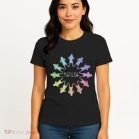 Matilda Musical Theatre Gradient Colour Circle Women's T-Shirt thumb 4