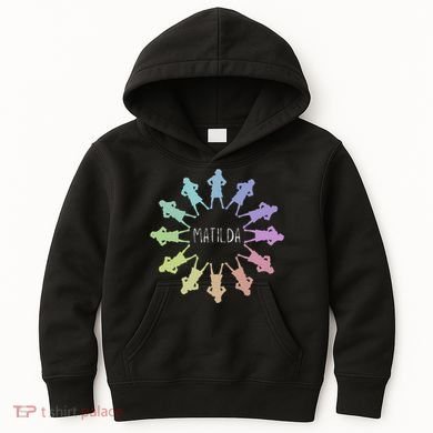 Matilda Musical Theatre Gradient Colour Circle Kids Hoodie