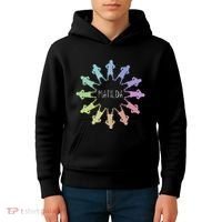 Matilda Musical Theatre Gradient Colour Circle Kids Hoodie thumb 4