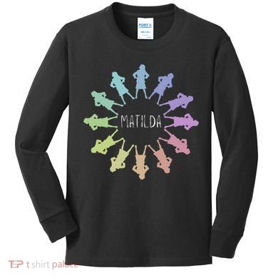 Matilda Musical Theatre Gradient Colour Circle Kids Long Sleeve Shirt
