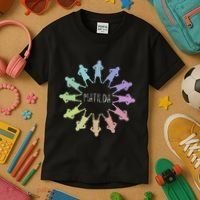 Matilda Musical Theatre Gradient Colour Circle Kids T-Shirt thumb 3