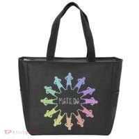 Matilda Musical Theatre Gradient Colour Circle Tote Bag thumb 0