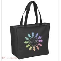 Matilda Musical Theatre Gradient Colour Circle Tote Bag thumb 2
