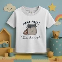 Mama Makes The Dough Sour Dough Bread Homemade Mom Toddler T-Shirt thumb 3