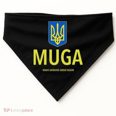 Muga Make Ukraine Great Again USA-Made Doggie Bandana