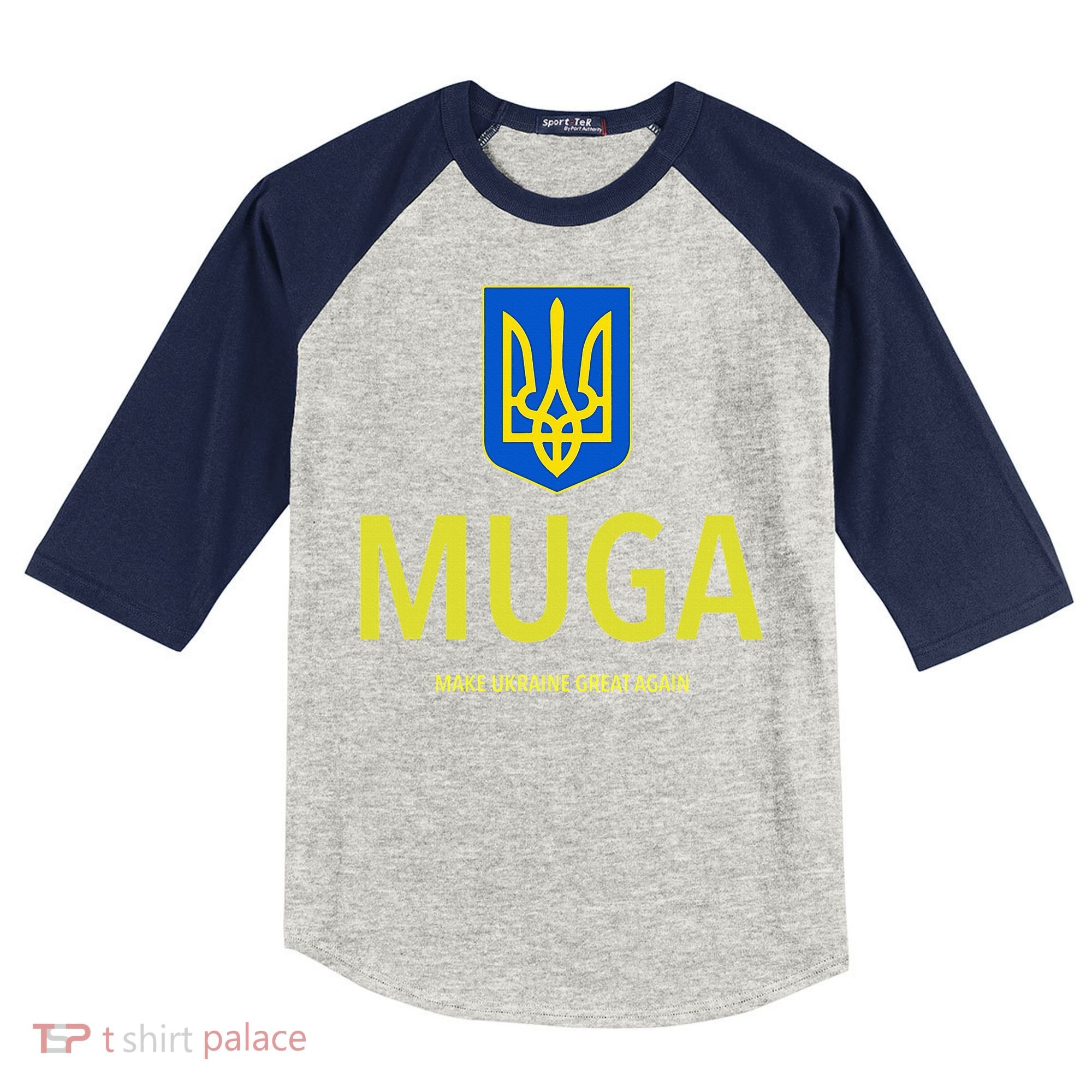 Muga Make Ukraine Great Again Kids Colorblock Raglan Jersey