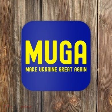 Muga Make Ukraine Great Again Coaster