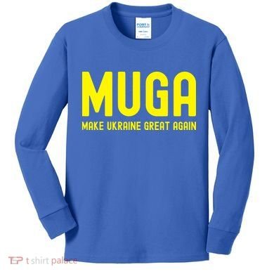Muga Make Ukraine Great Again Kids Long Sleeve Shirt