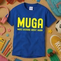 Muga Make Ukraine Great Again Kids T-Shirt thumb 3